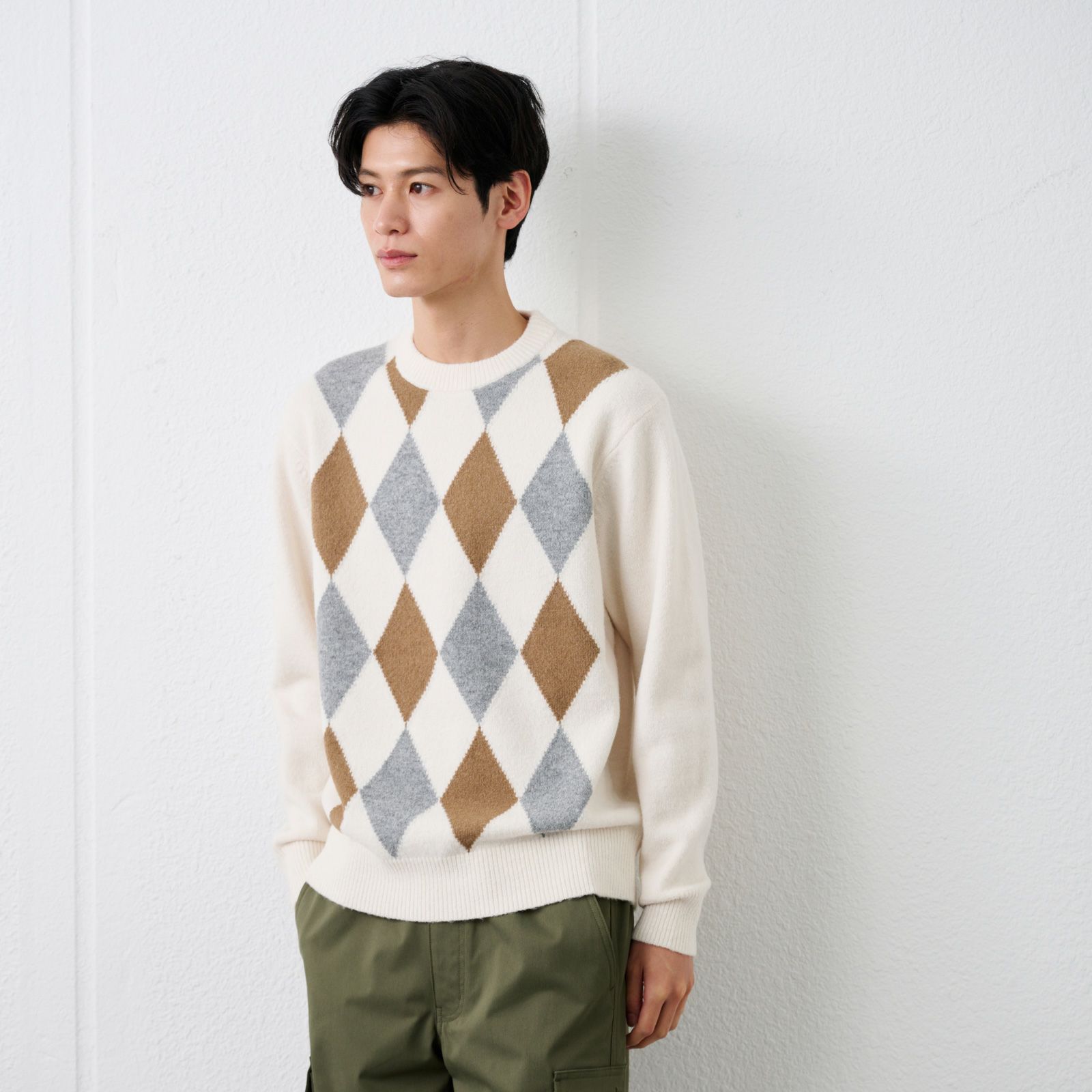 ブラッシュヤーン　クループルオーバーアーガイル