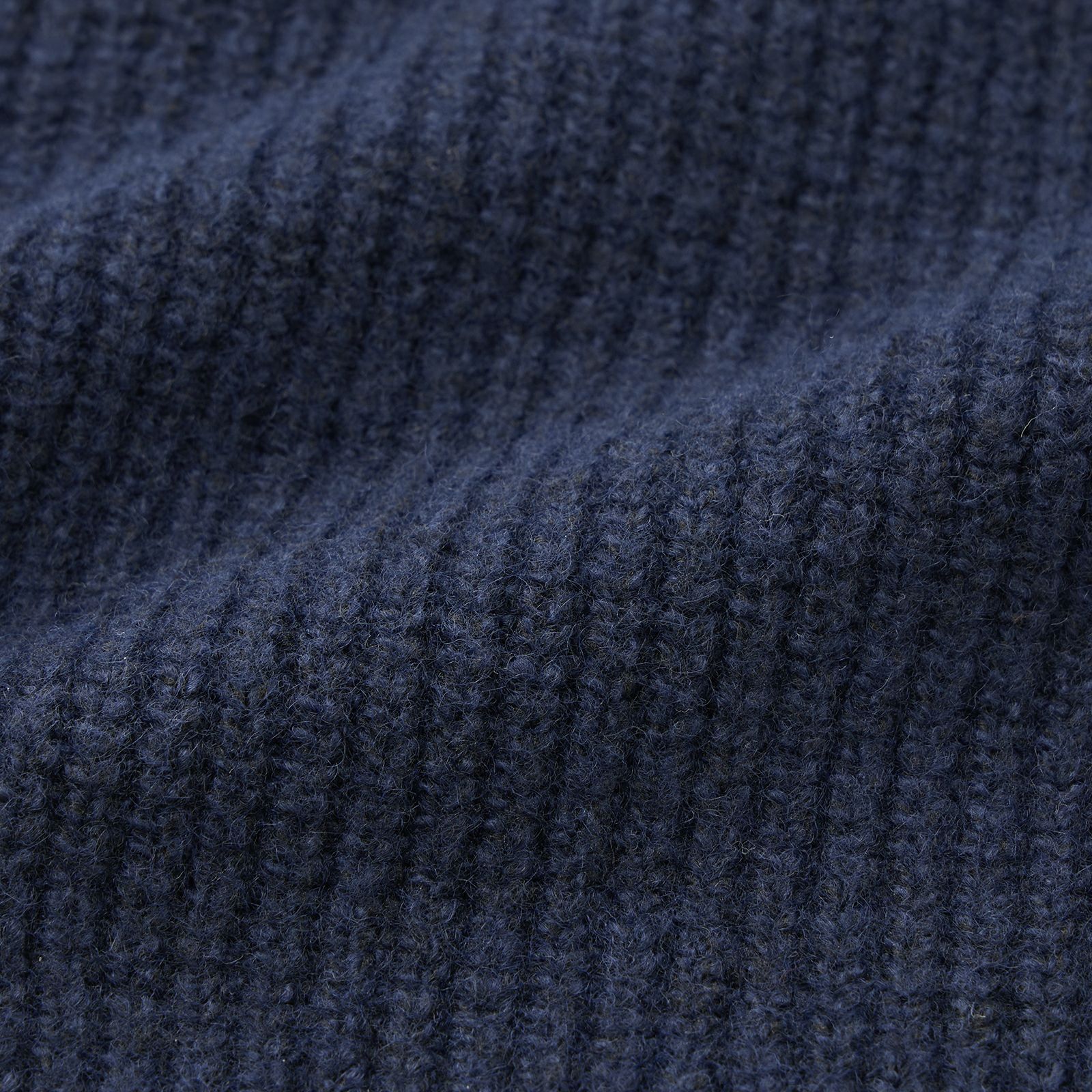 ブラッシュヤーン　片畦ハーフジッププルオーバー