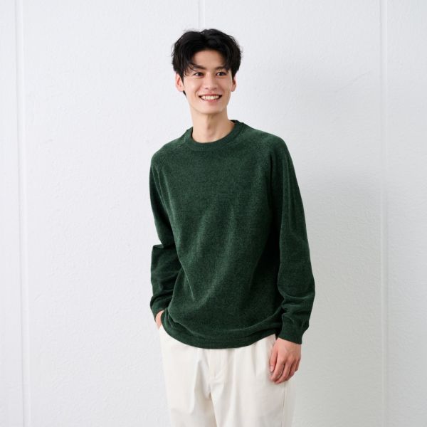 ハイゲージモール　モックネックプルオーバー