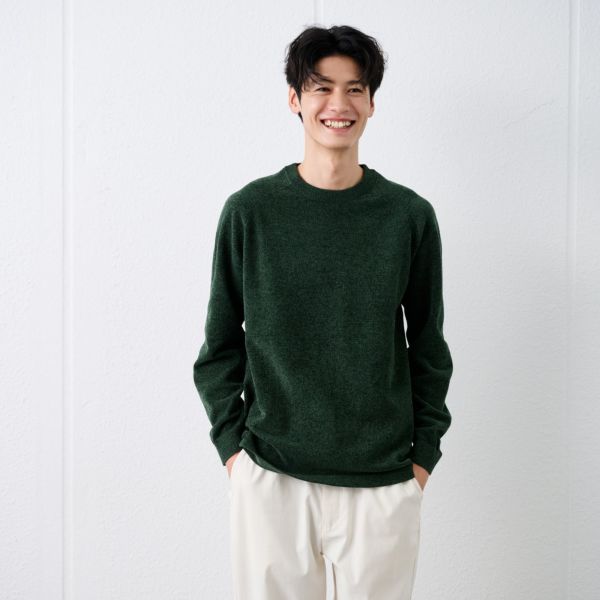 ハイゲージモール　モックネックプルオーバー