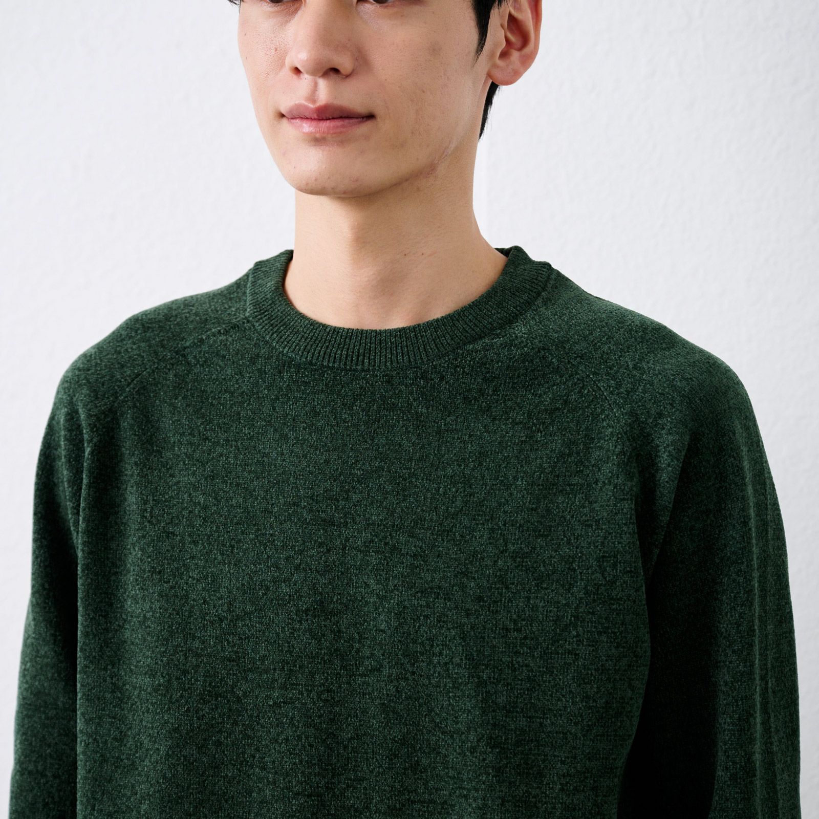 ハイゲージモール　モックネックプルオーバー