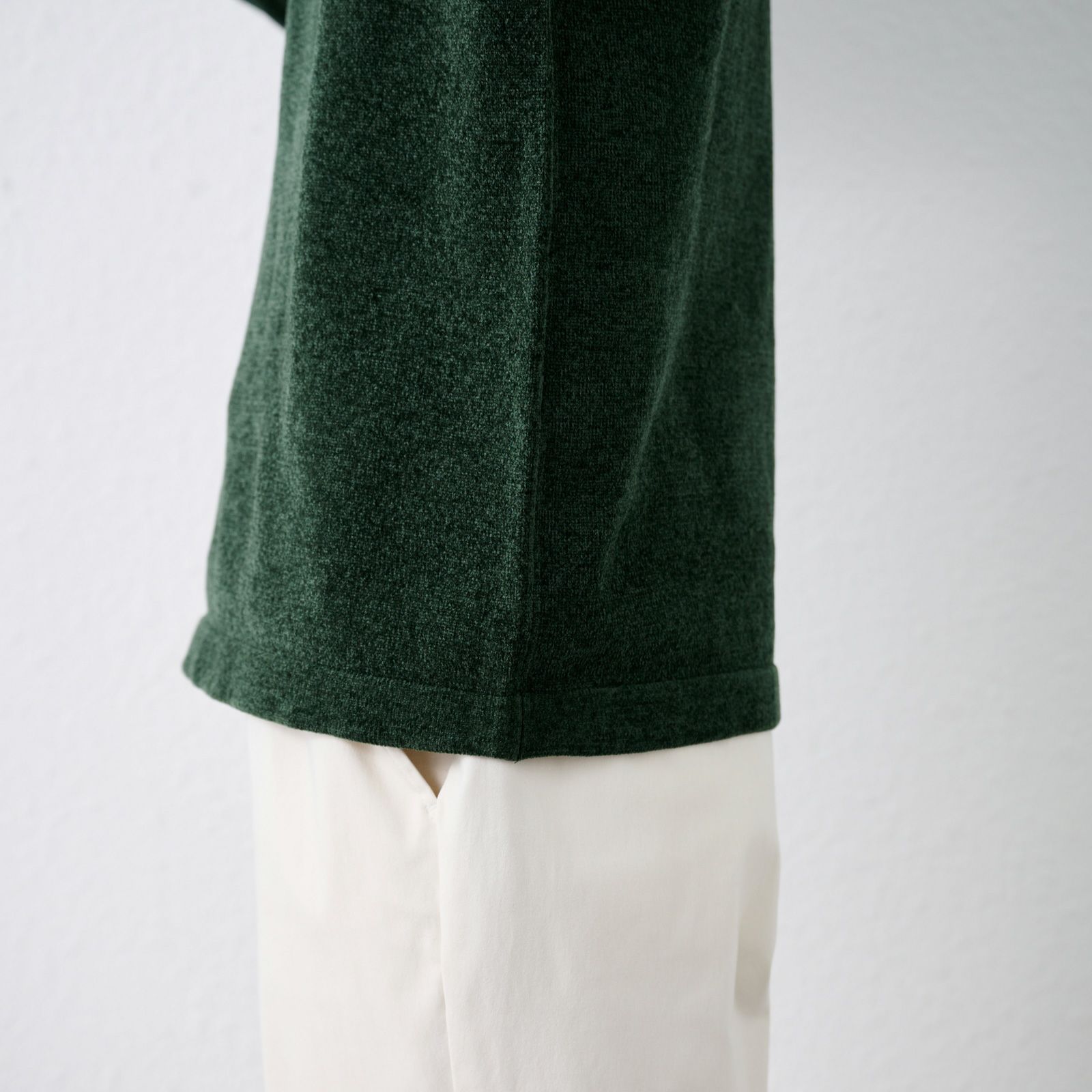 ハイゲージモール　モックネックプルオーバー