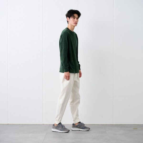 ハイゲージモール　モックネックプルオーバー