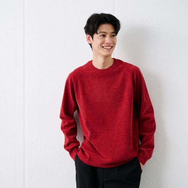 ハイゲージモール　モックネックプルオーバー