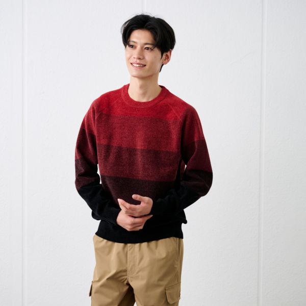 ハイゲージモール　クルーネックプルオーバー