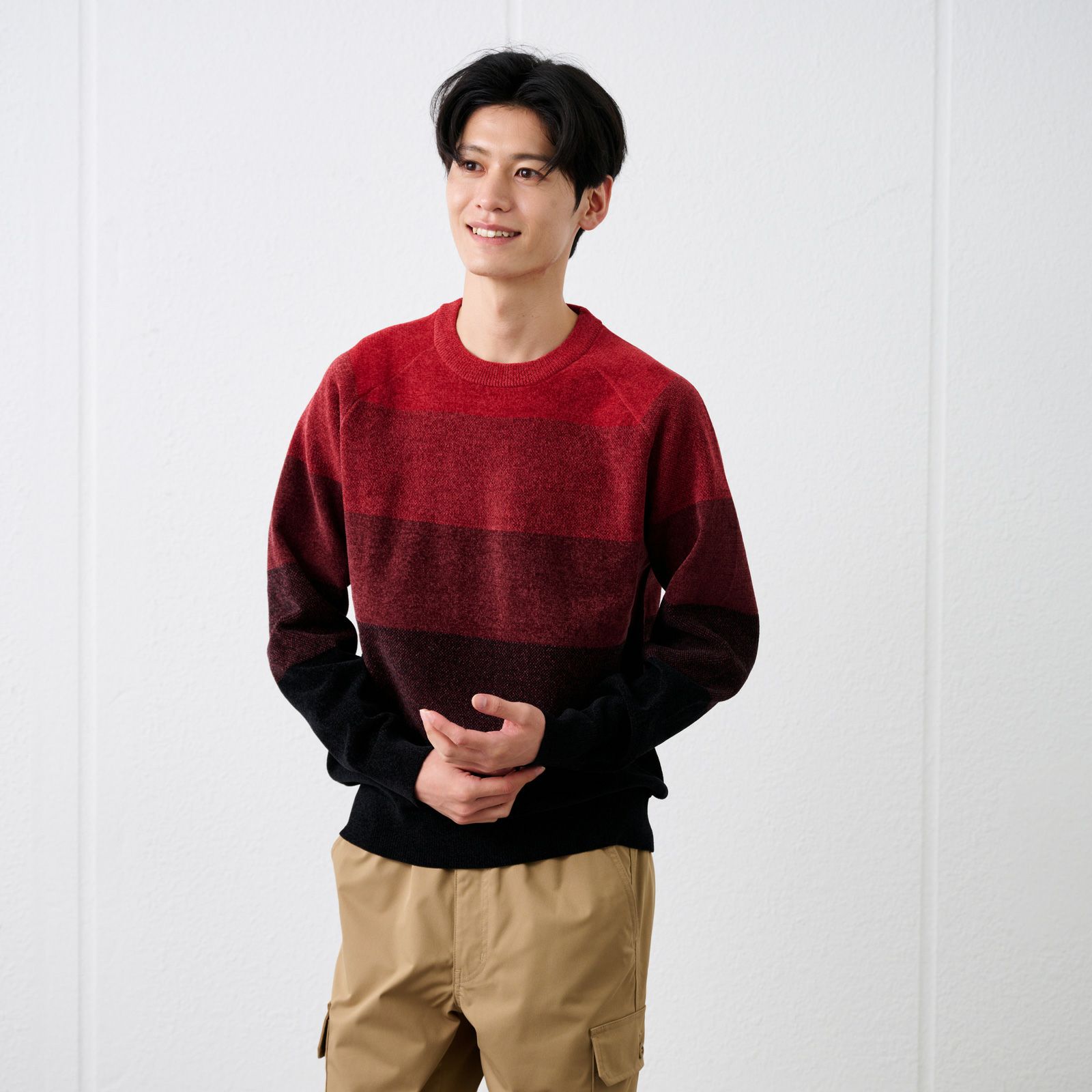 ハイゲージモール　クルーネックプルオーバー