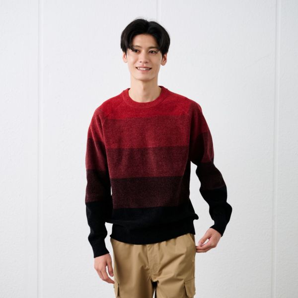 ハイゲージモール　クルーネックプルオーバー