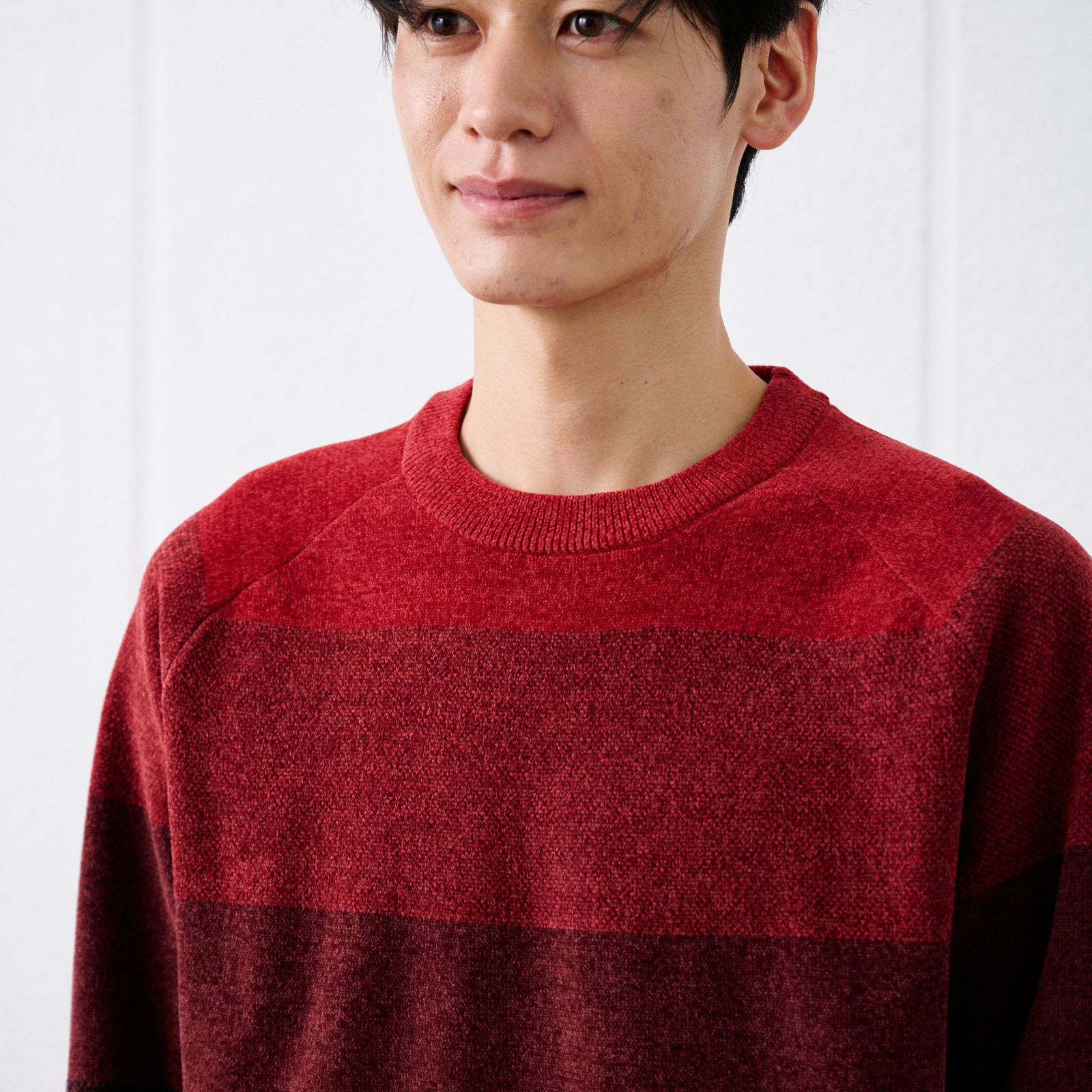 ハイゲージモール　クルーネックプルオーバー