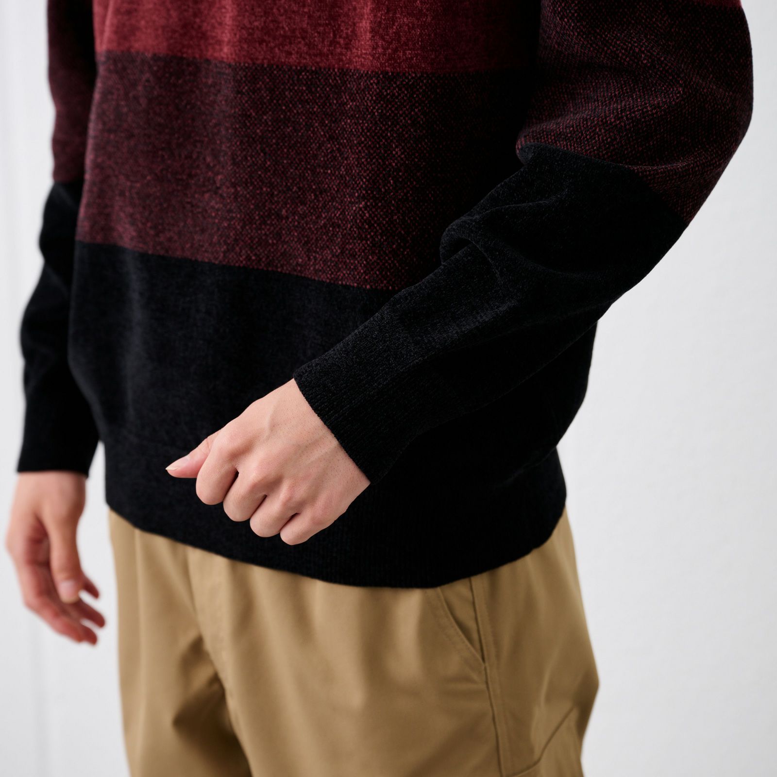 ハイゲージモール　クルーネックプルオーバー