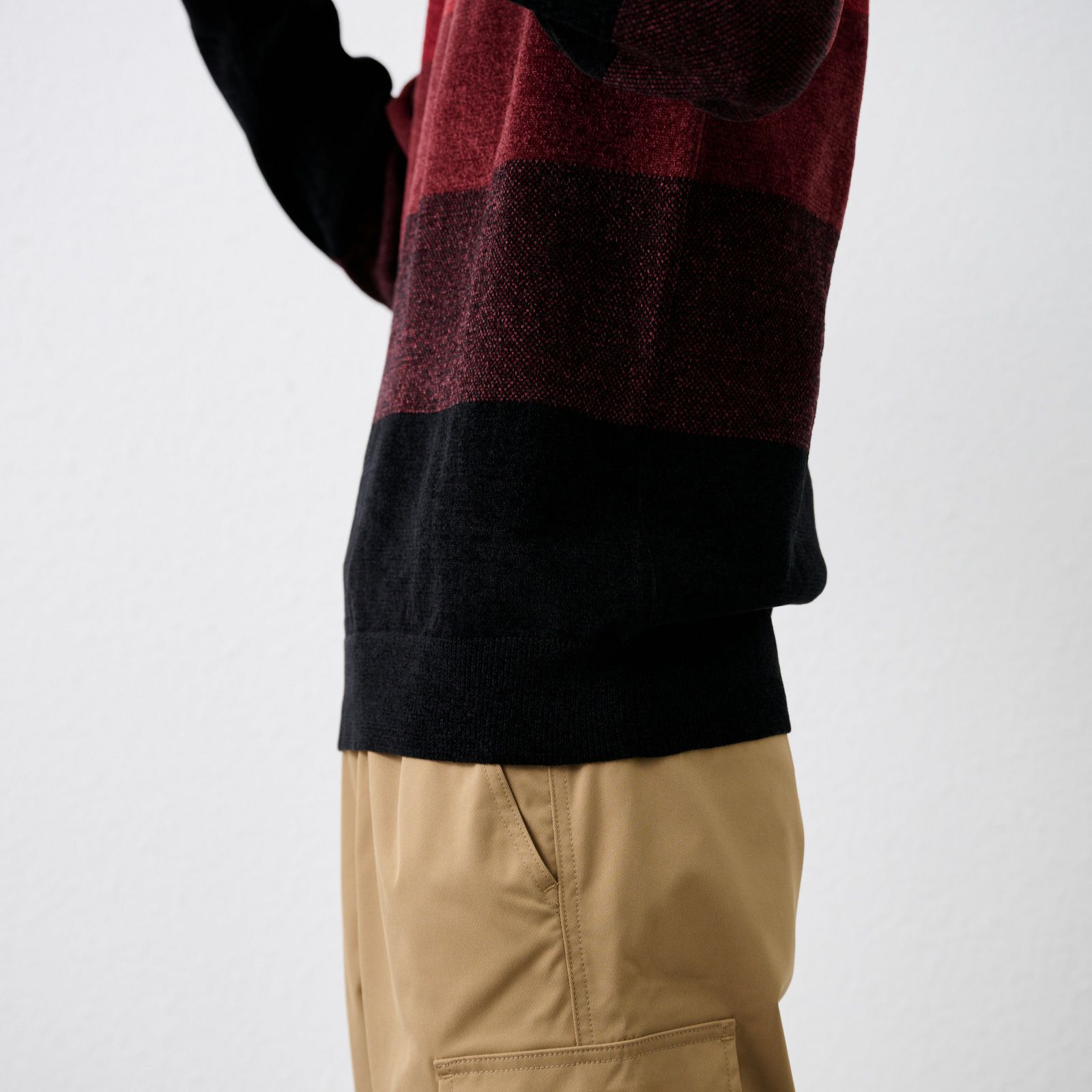 ハイゲージモール　クルーネックプルオーバー