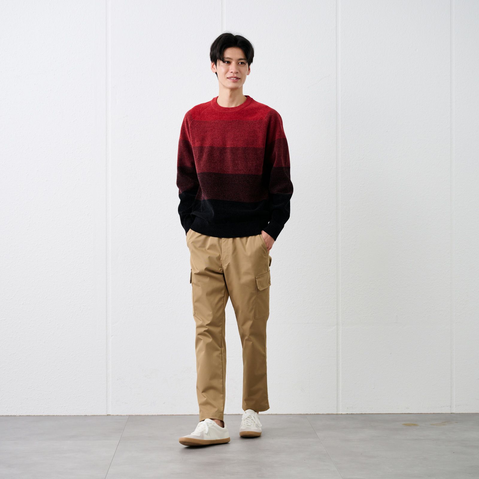 ハイゲージモール　クルーネックプルオーバー