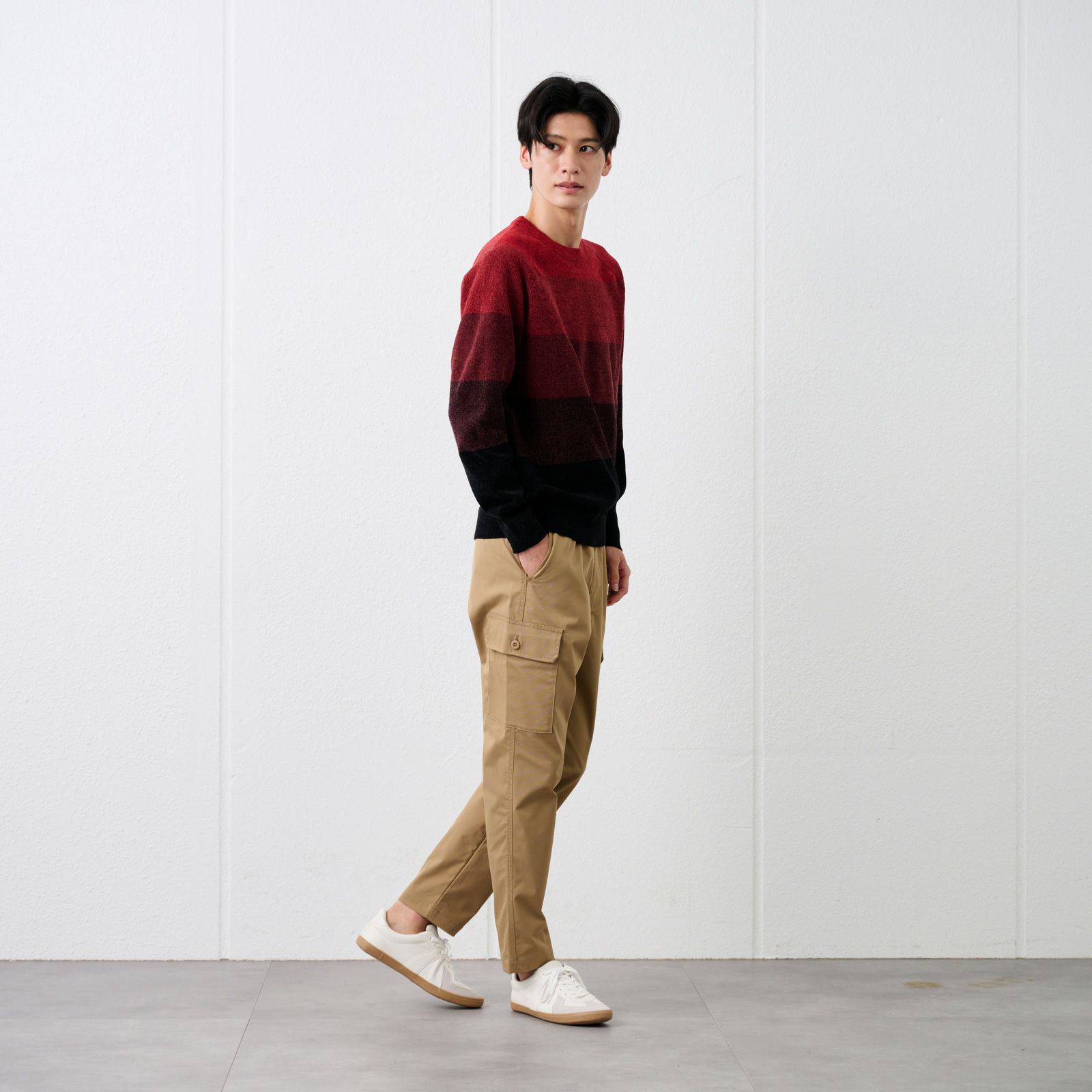 ハイゲージモール　クルーネックプルオーバー