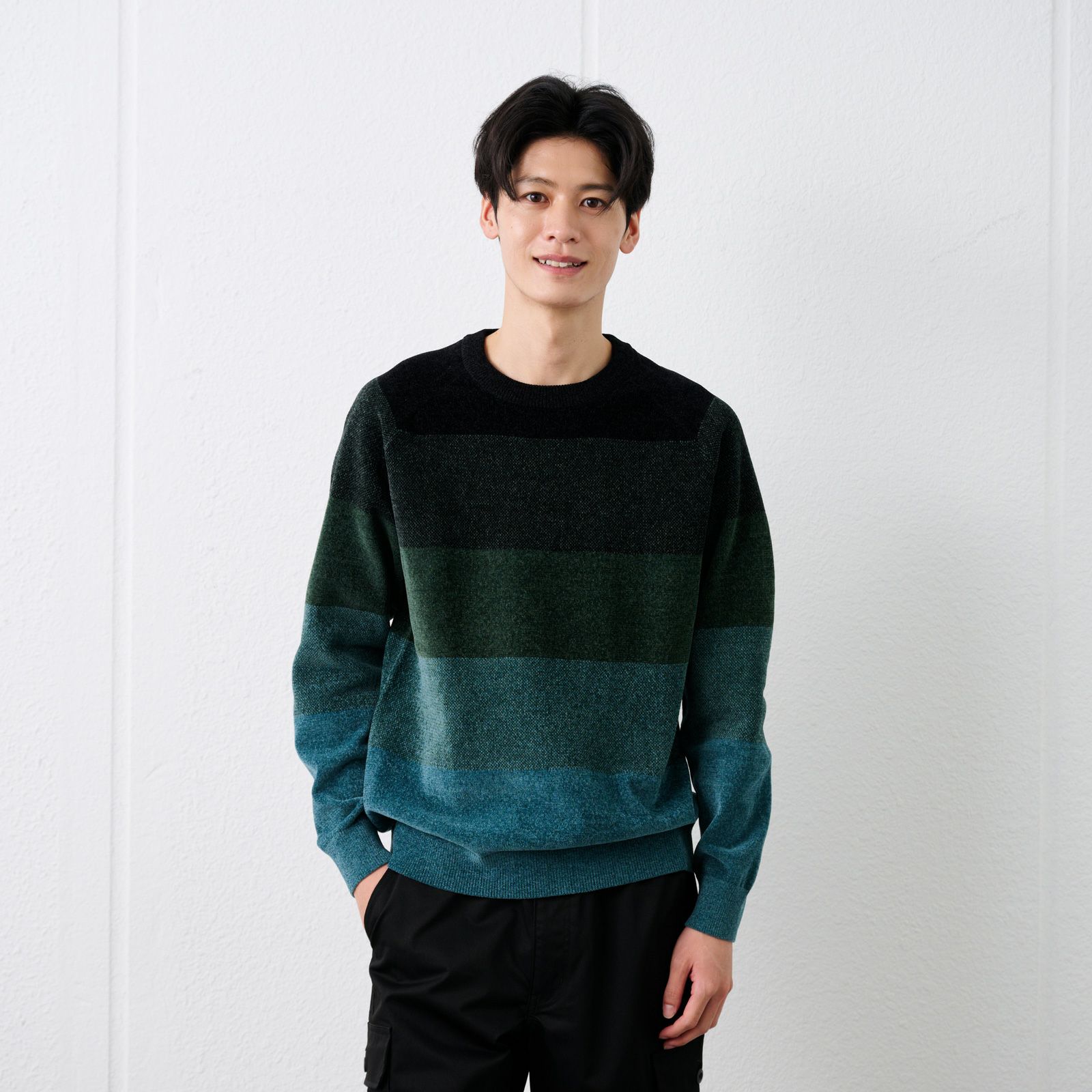 ハイゲージモール　クルーネックプルオーバー