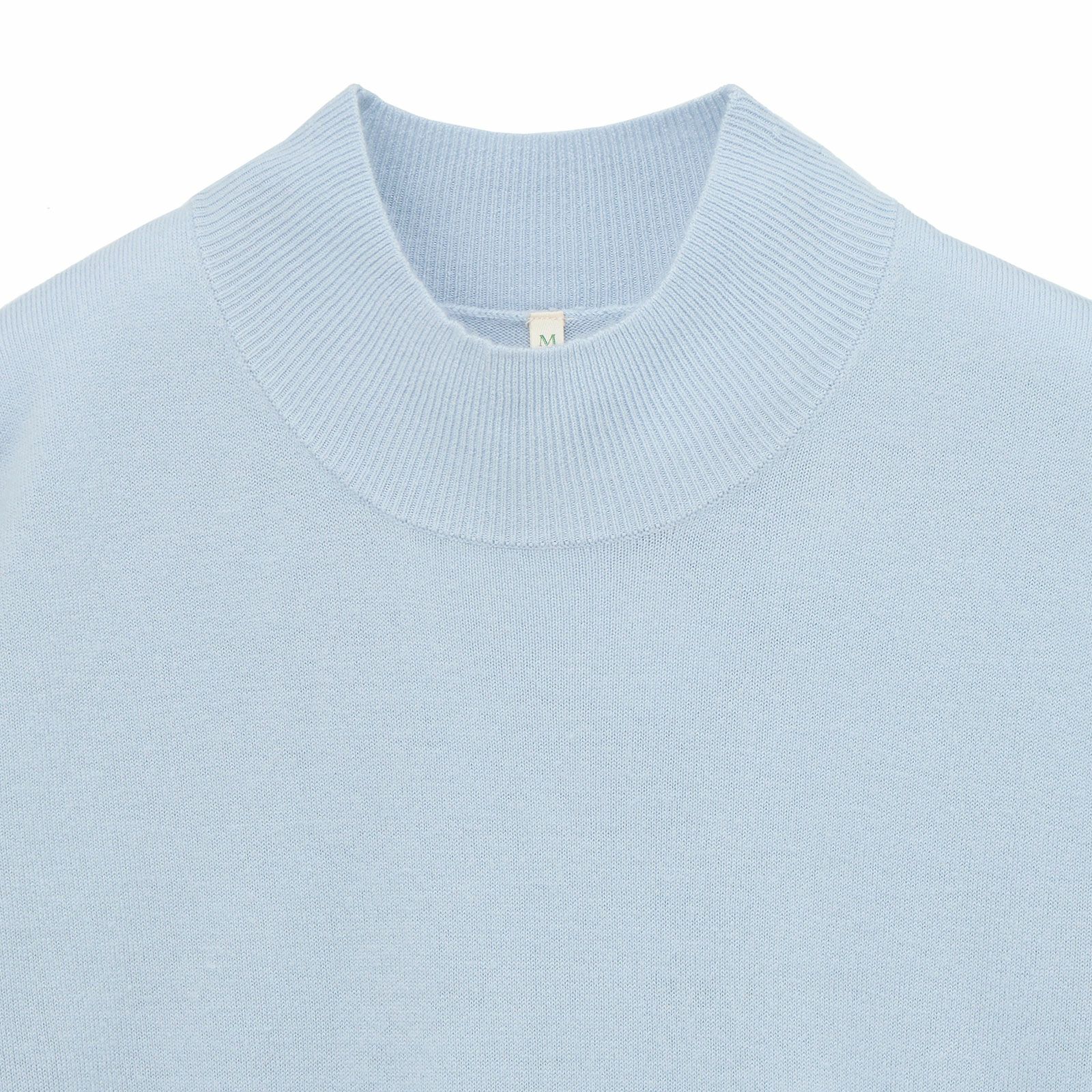 洗える・保温　シフォンタッチ　モックネックプルオーバー