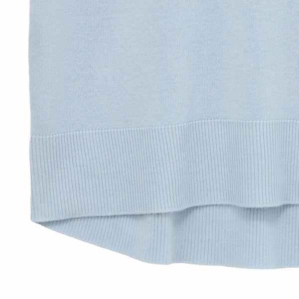 洗える・保温　シフォンタッチ　モックネックプルオーバー