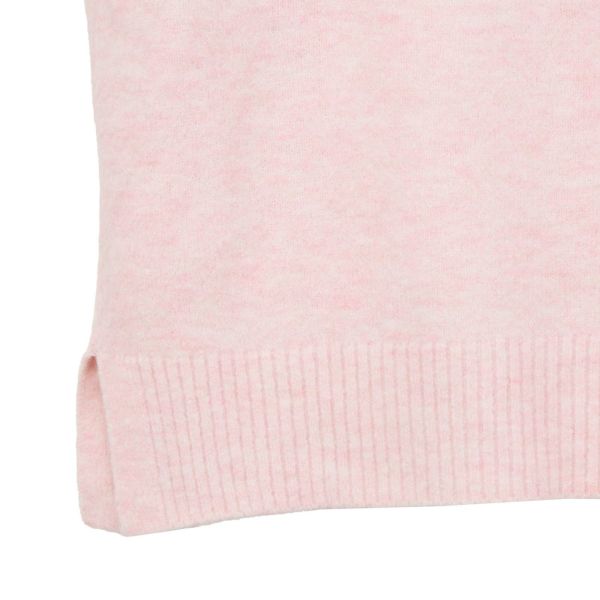 洗える・保湿　ブラッシュヤーン襟スリットプルオーバー