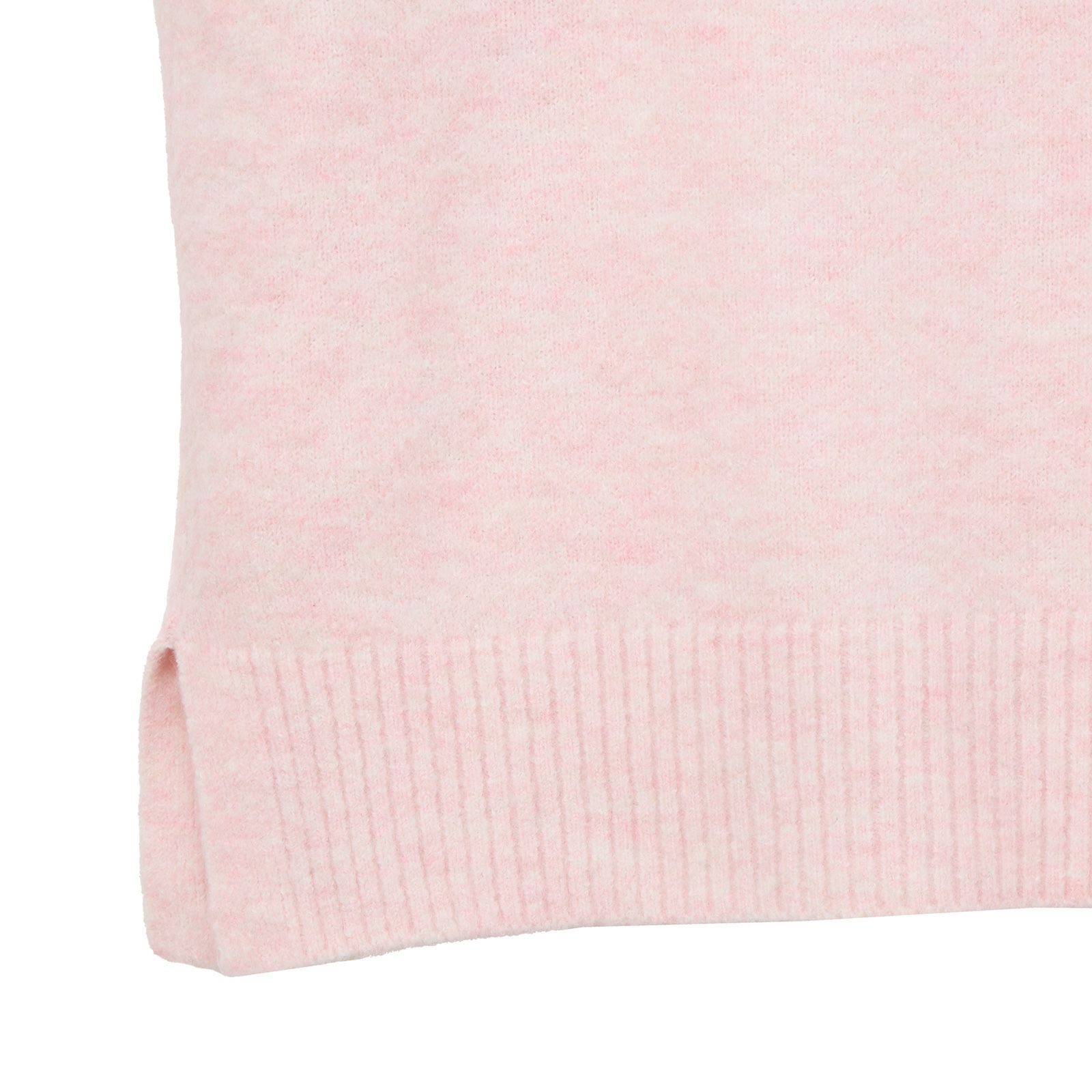 洗える・保湿　ブラッシュヤーン襟スリットプルオーバー