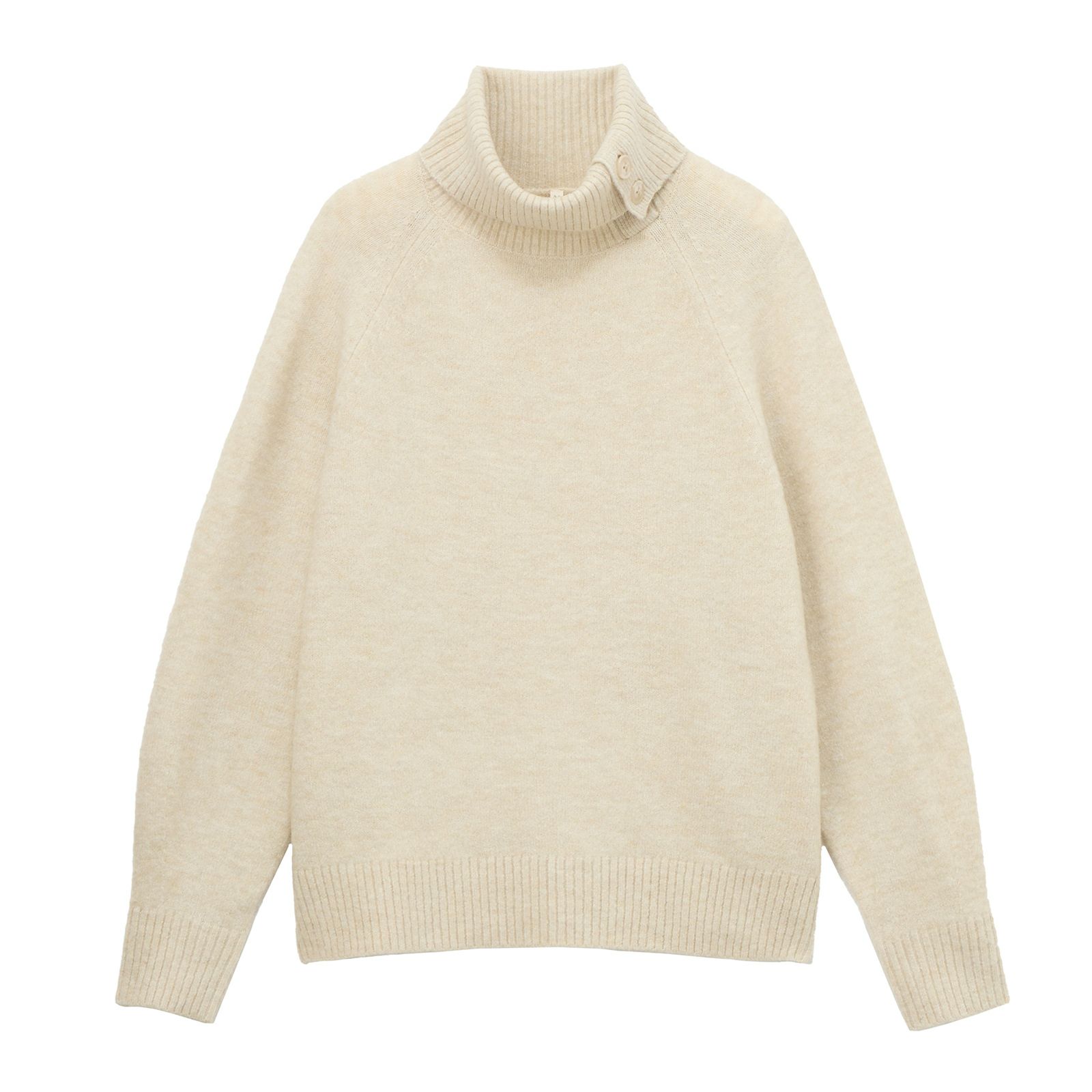 洗える・保湿　ブラッシュヤーンドクターネックプルオーバー