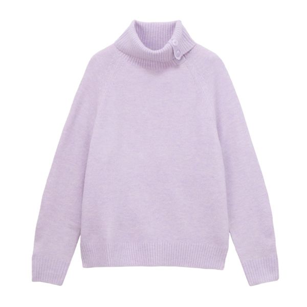 洗える・保湿　ブラッシュヤーンドクターネックプルオーバー