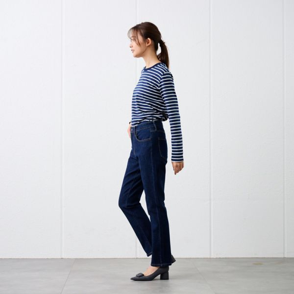 匠ジーンズ　ストレッチデニムスリムパンツ