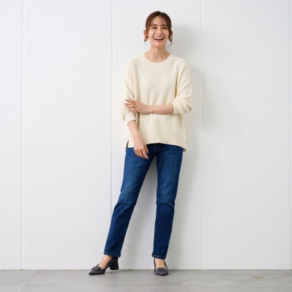 匠ジーンズ　ストレッチデニムスリムパンツ