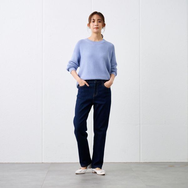 匠ジーンズ　ストレッチデニムストレートパンツ