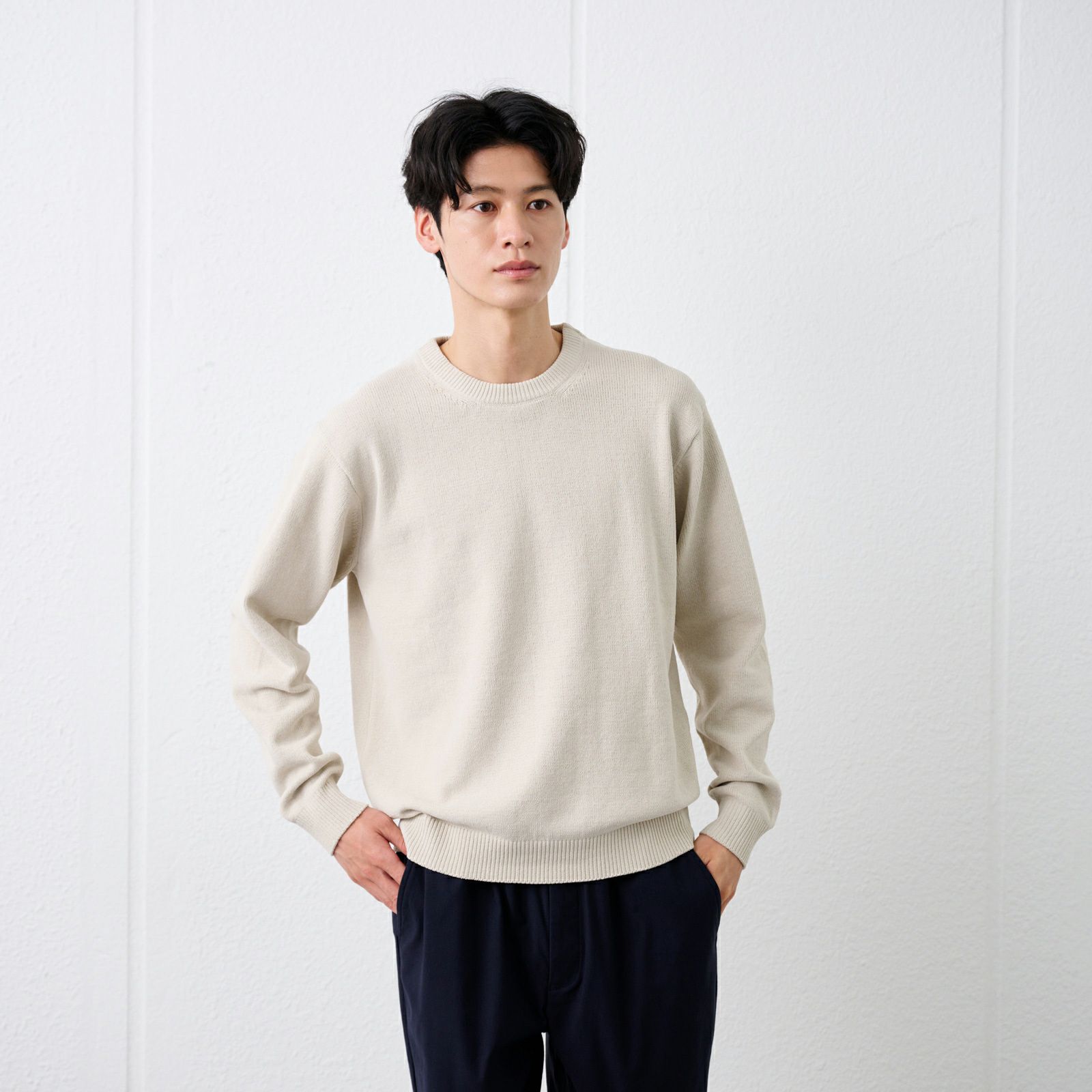 マットモール　クルーネックプルオーバー