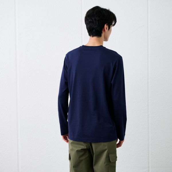 シルキーコットン　スムース長袖Tシャツ