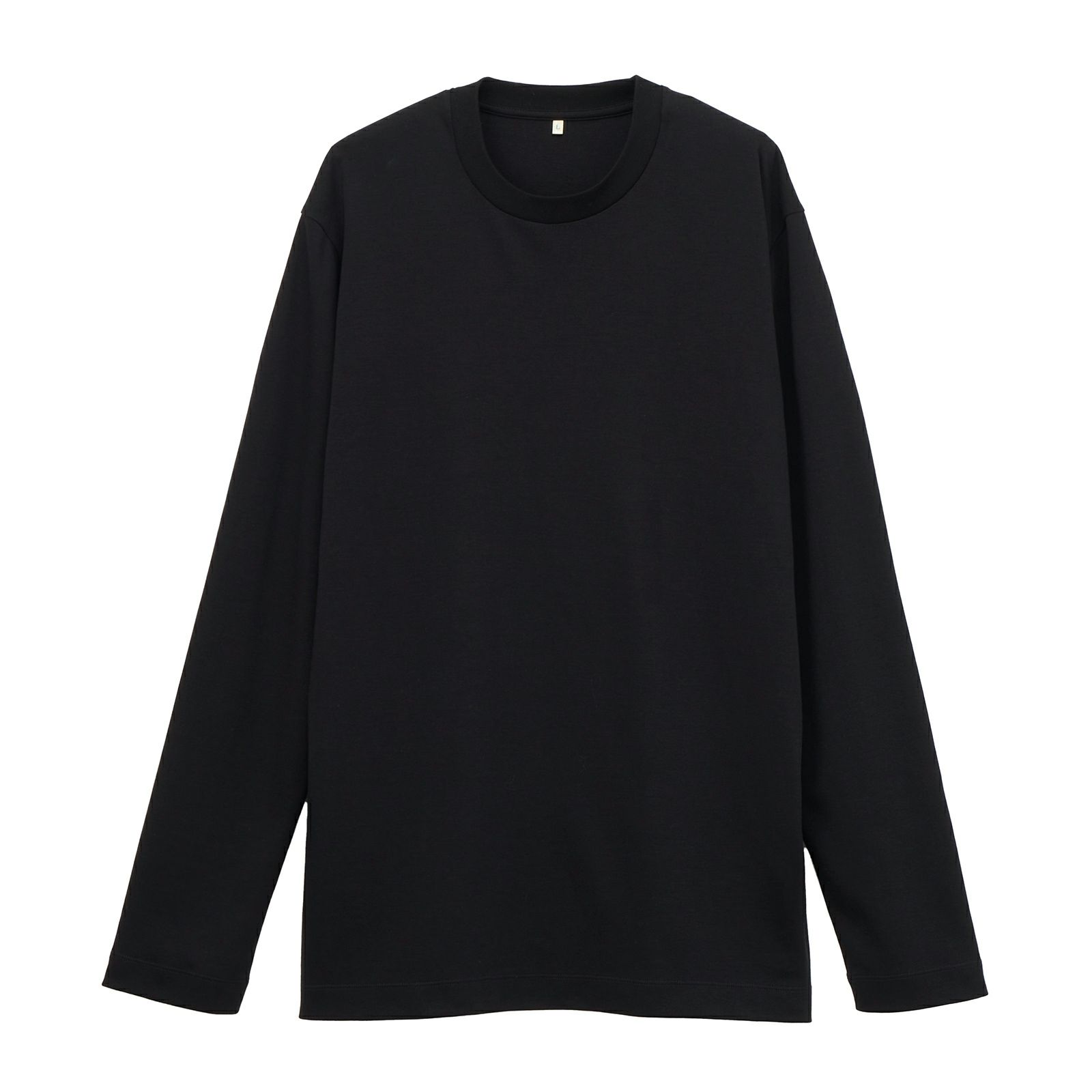 シルキーコットン　スムース長袖Tシャツ