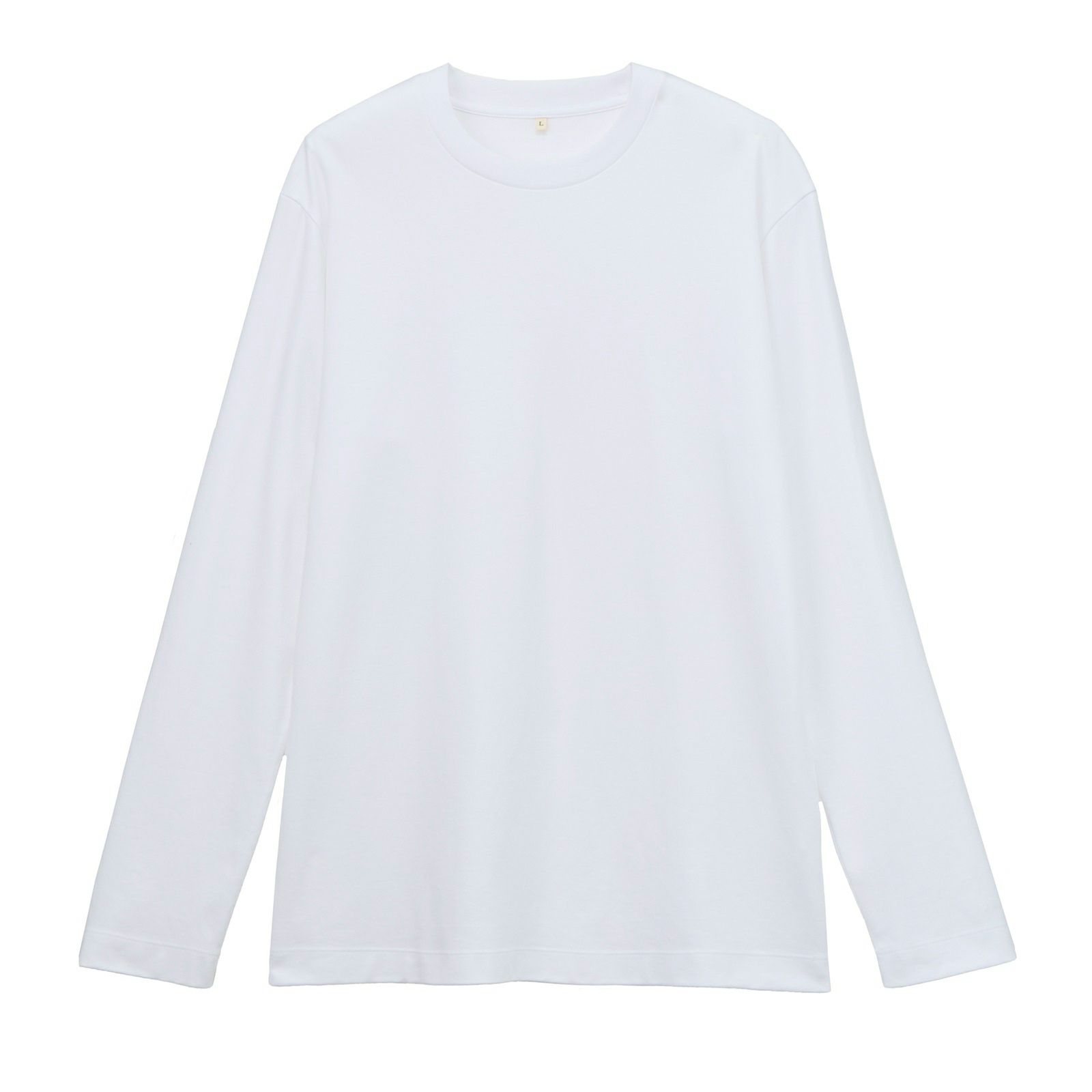 シルキーコットン　スムース長袖Tシャツ