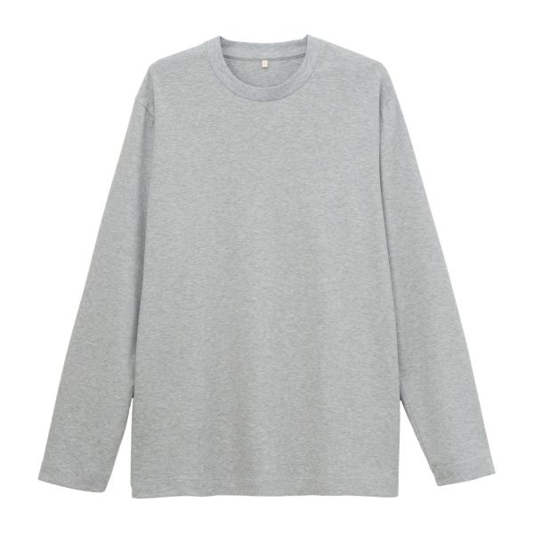 シルキーコットン　スムース長袖Tシャツ