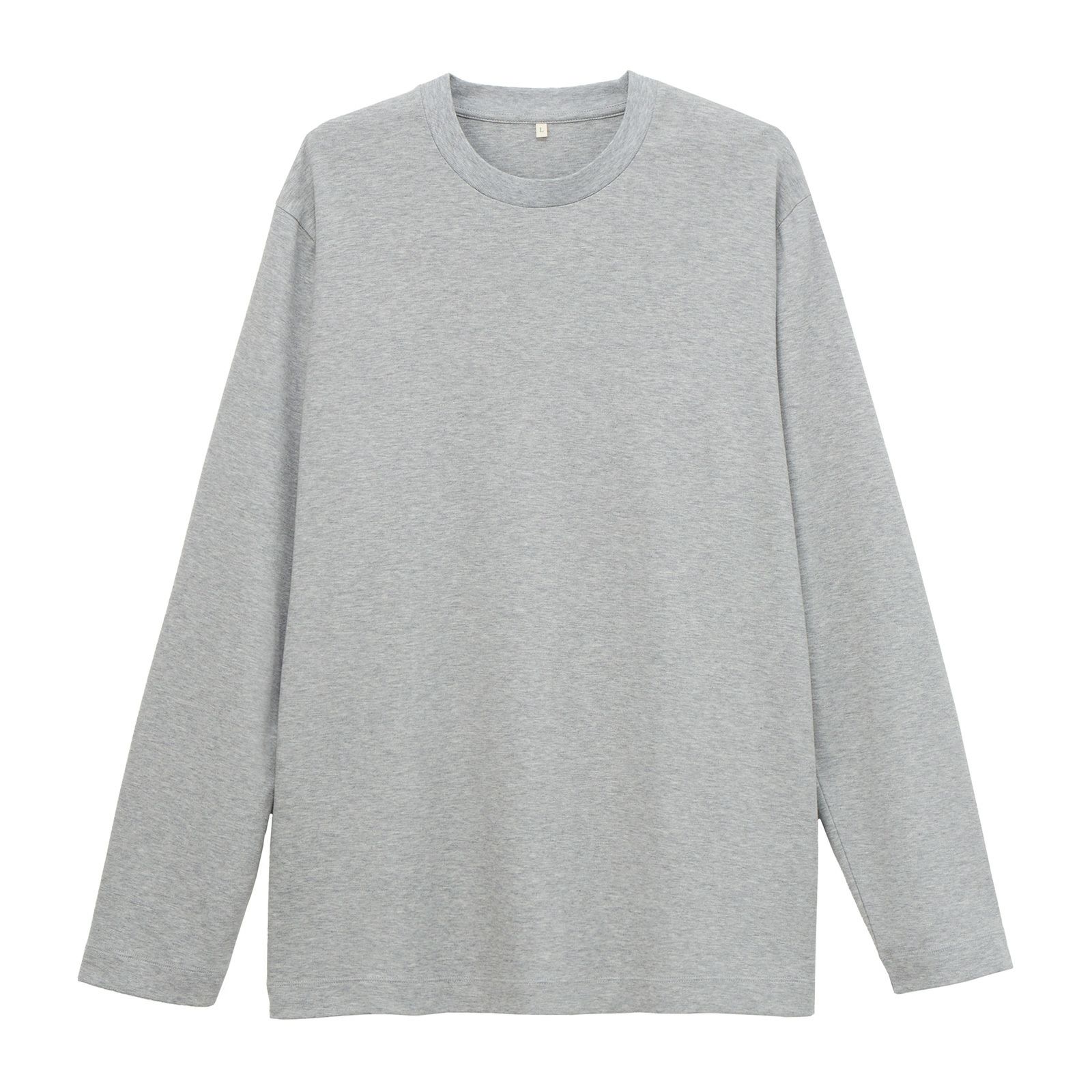 シルキーコットン　スムース長袖Tシャツ