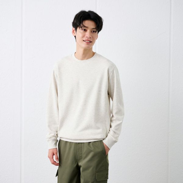裏毛スウェット　クルーネックプルオーバー