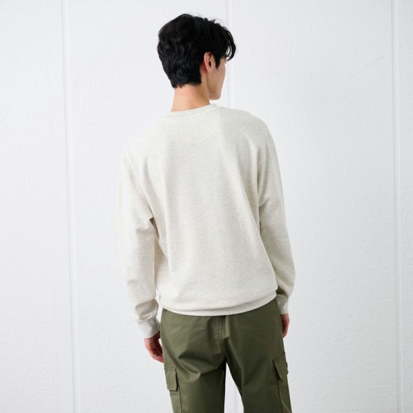 裏毛スウェット　クルーネックプルオーバー