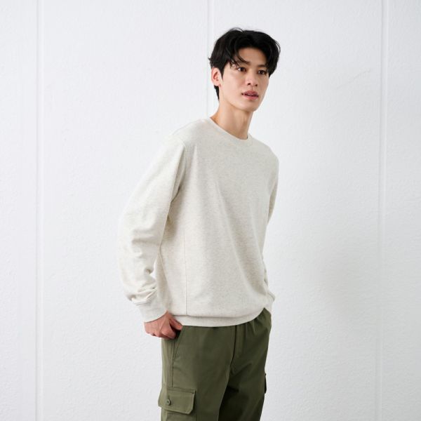 裏毛スウェット　クルーネックプルオーバー