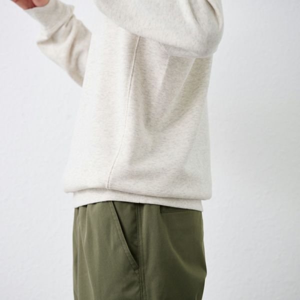 裏毛スウェット　クルーネックプルオーバー